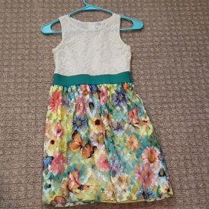 Girls dress size 12 blush